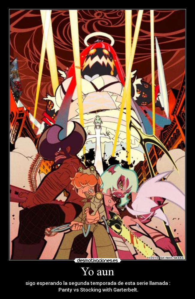 carteles panty stocking with garterbelt segunda temporada desmotivaciones