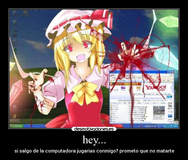 carteles touhou flandre scarlet desmotivaciones