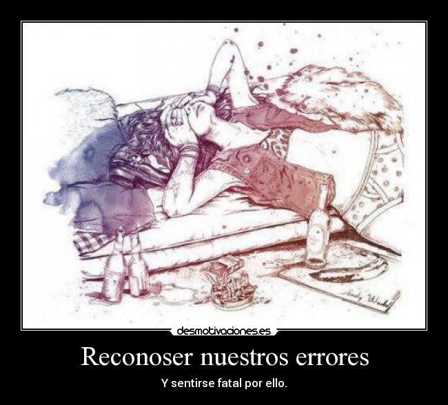 Reconoser nuestros errores -