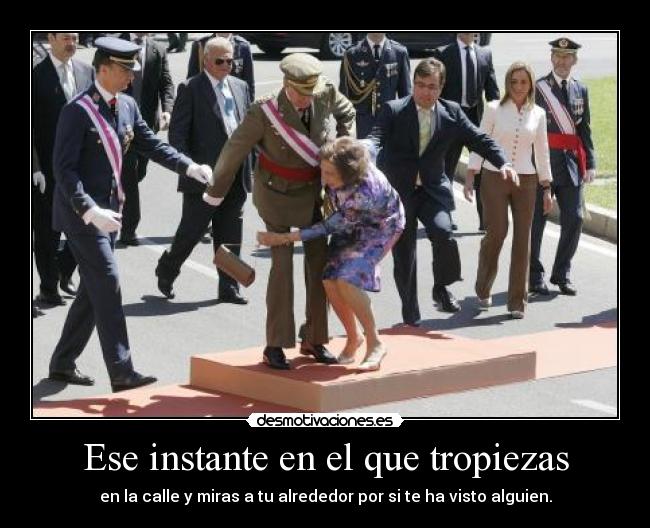 Ese instante en el que tropiezas - 