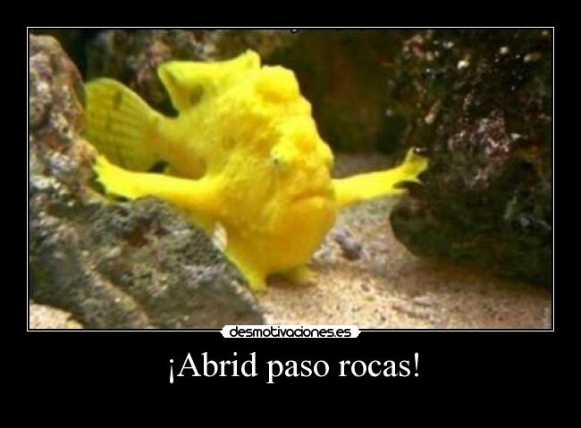 ¡Abrid paso rocas! - 