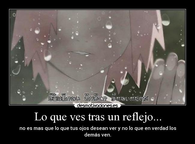 Lo que ves tras un reflejo... -