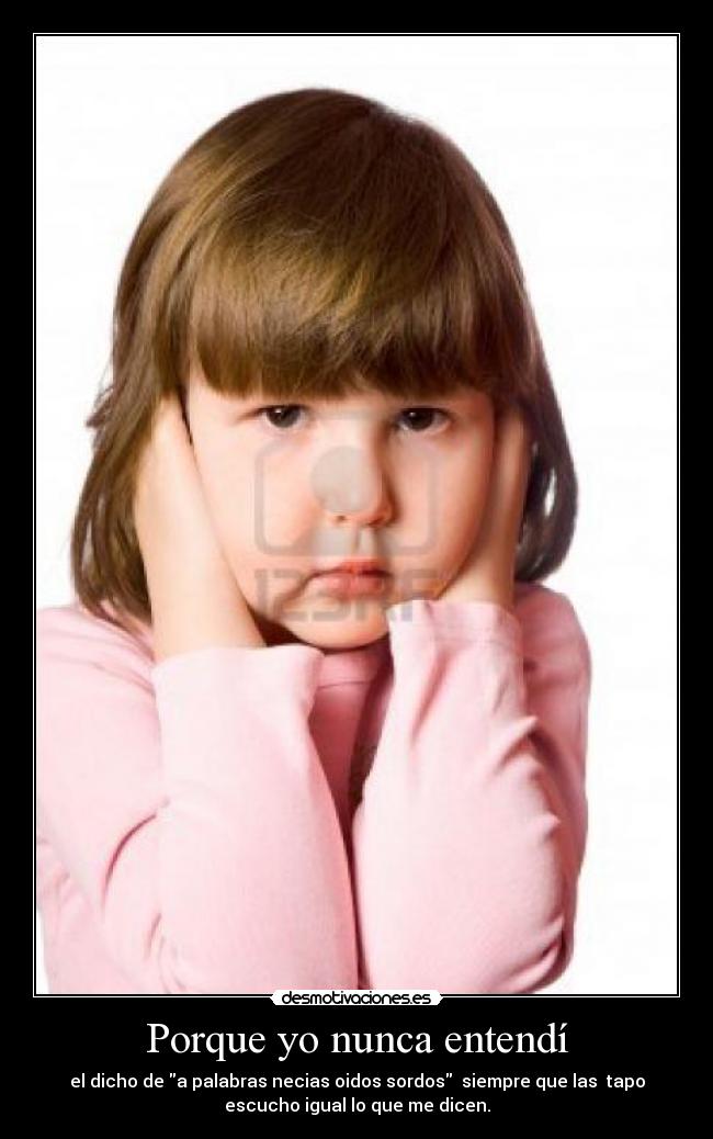 Porque yo nunca entendí - 