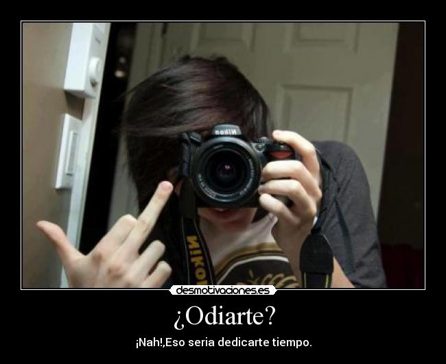 ¿Odiarte? -