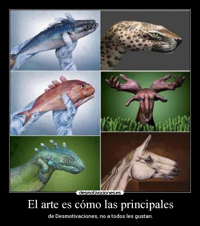 El arte es cómo las principales -