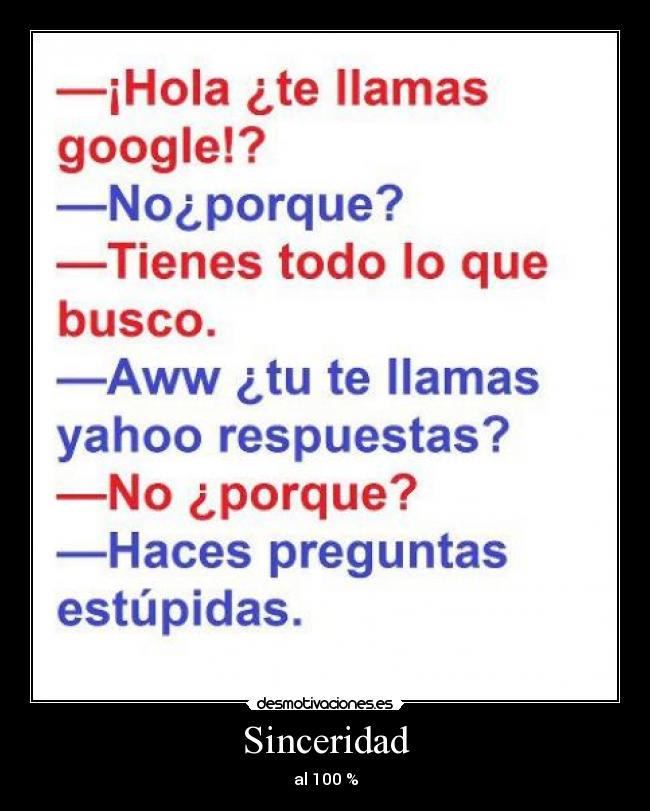 Sinceridad - al 100 %