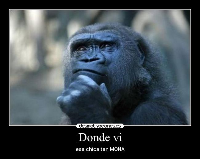 Donde vi - esa chica tan MONA