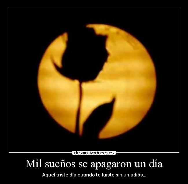 Mil sueños se apagaron un día - 