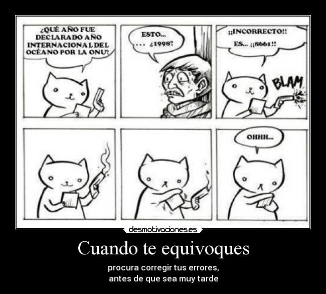 Cuando te equivoques -