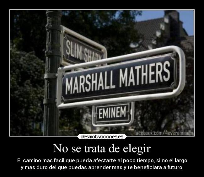 No se trata de elegir -