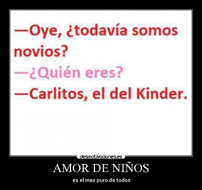 AMOR DE NIÑOS -