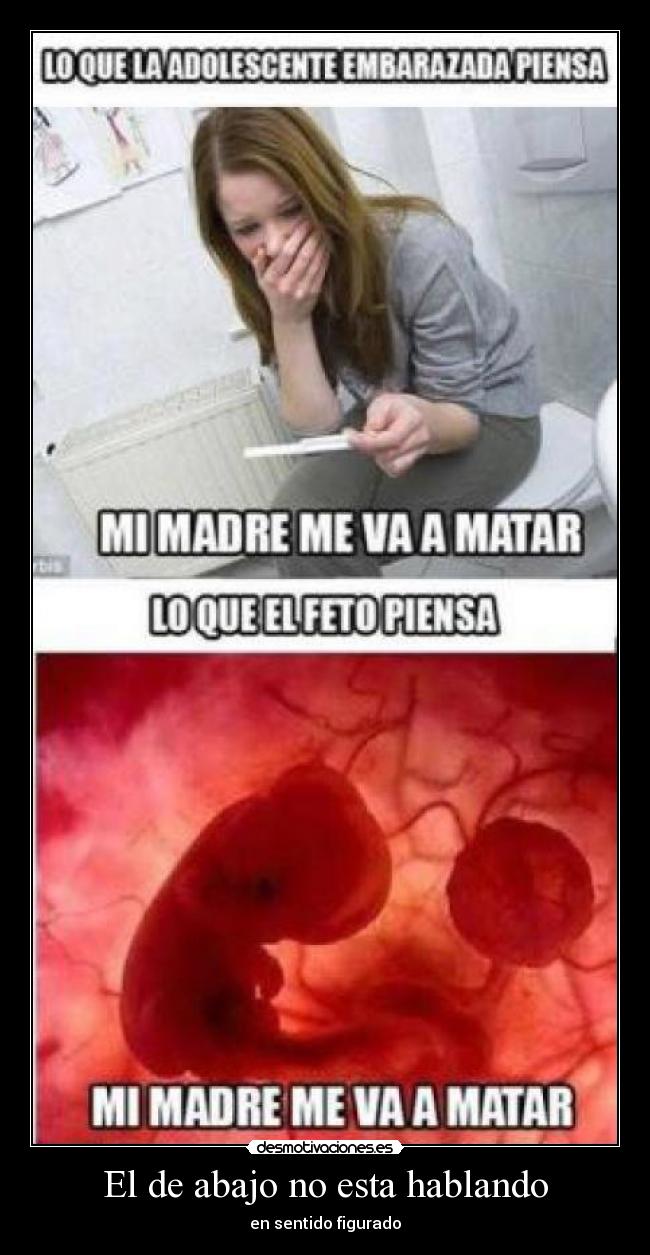 El de abajo no esta hablando -