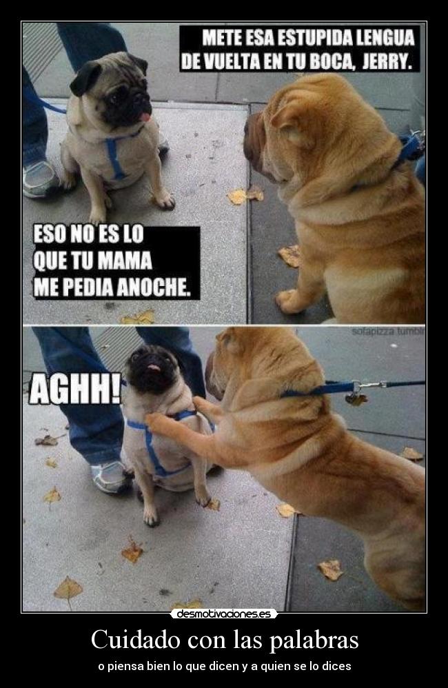 Cuidado con las palabras - 