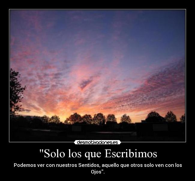 Solo los que Escribimos -