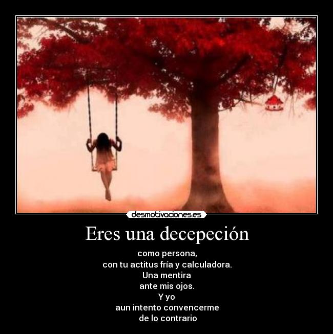 Eres una decepeción - 