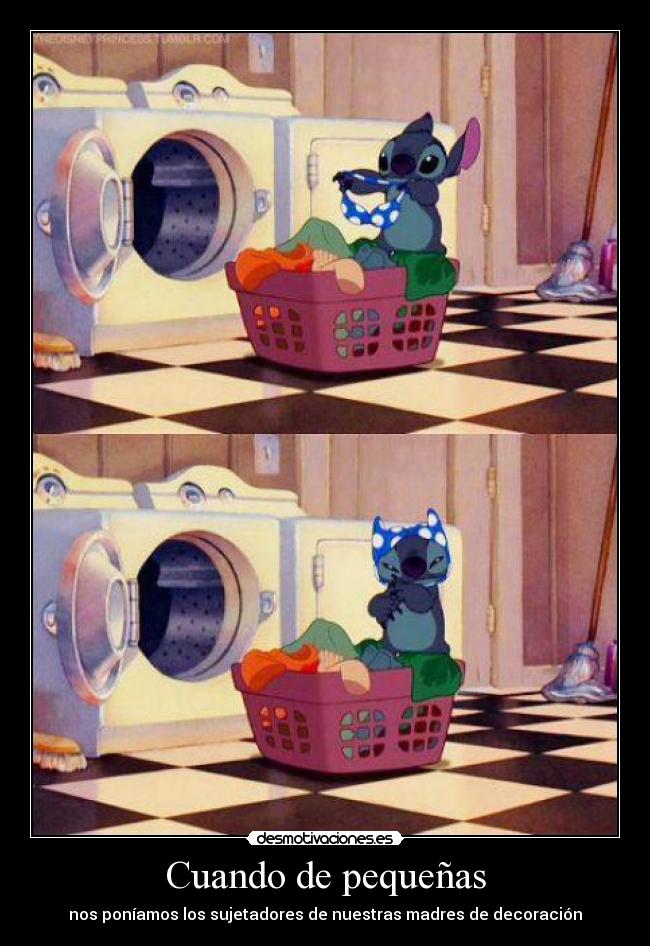 Cuando de pequeñas - nos poníamos los sujetadores de nuestras madres de decoración