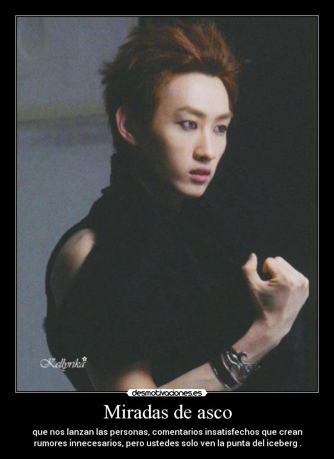 Miradas de asco -