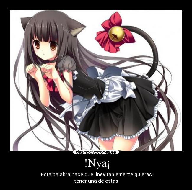 carteles anime neko maid desmotivaciones