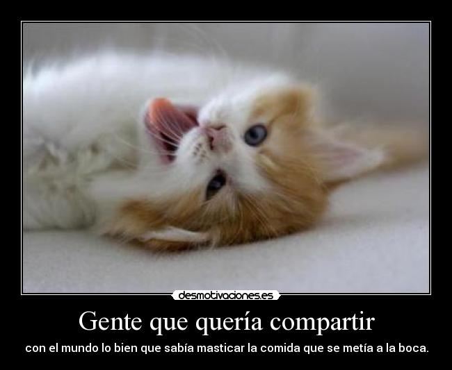 Gente que quería compartir - 