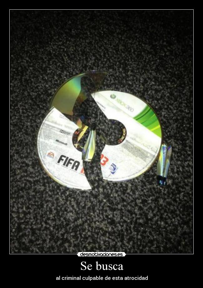Se busca - al criminal culpable de esta atrocidad