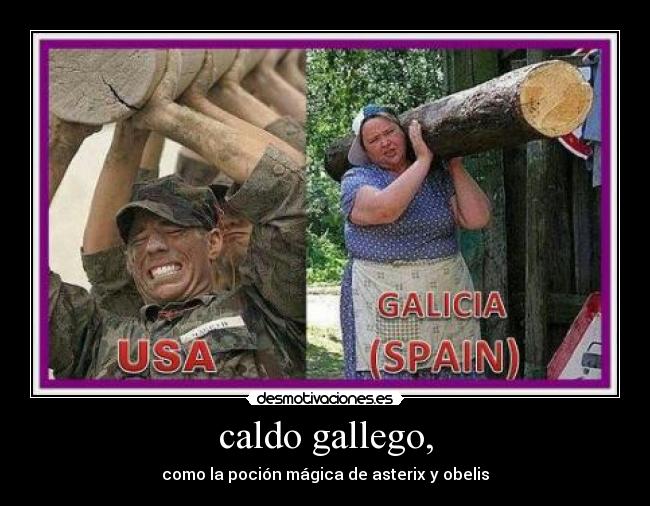 caldo gallego, - como la poción mágica de asterix y obelis