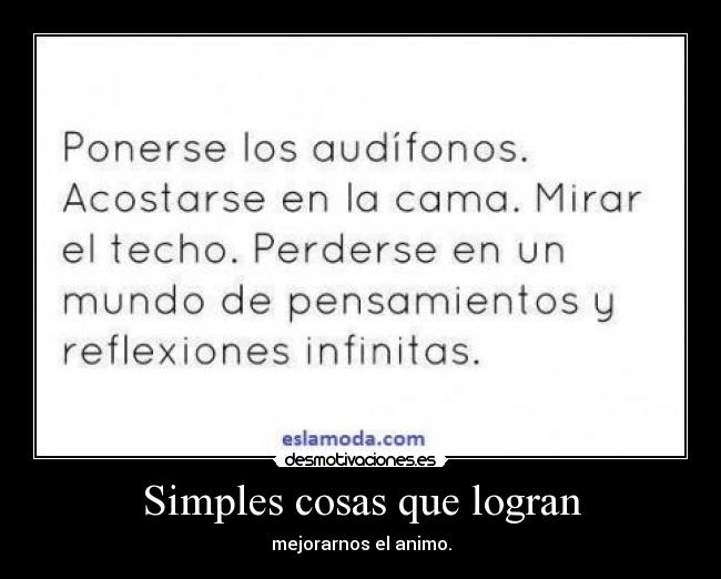 Simples cosas que logran - 