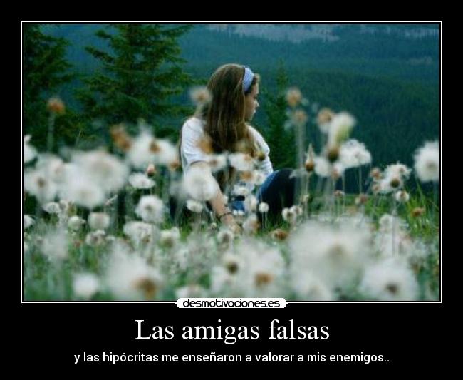 Las amigas falsas -