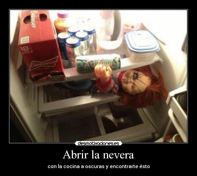 Abrir la nevera -