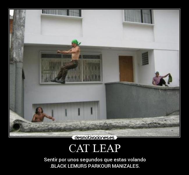 carteles blac lemurs parkour manizales desmotivaciones