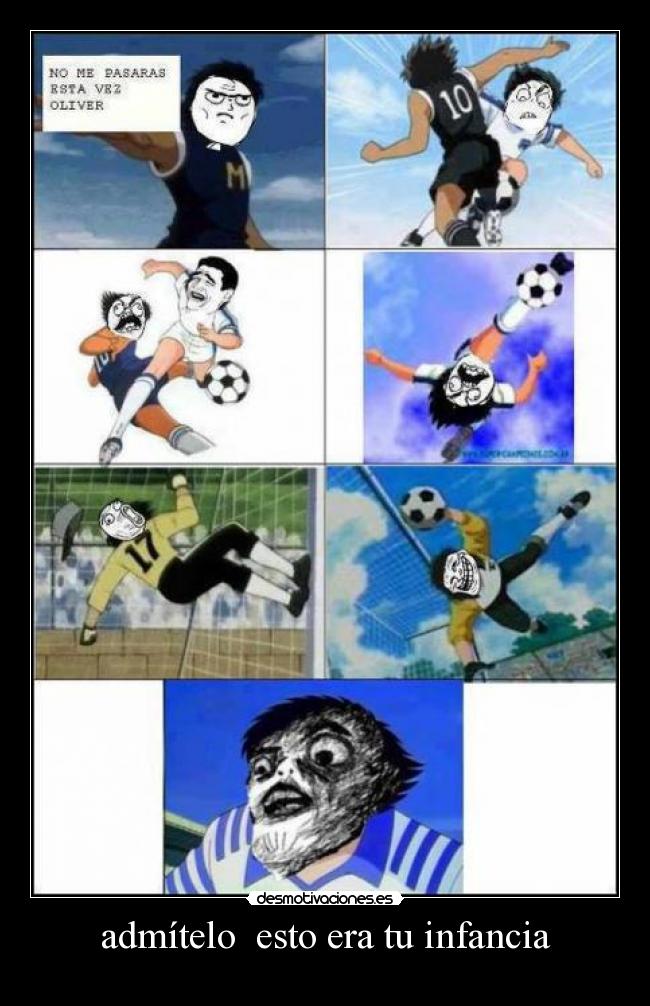 carteles infancia super campeones desmotivaciones