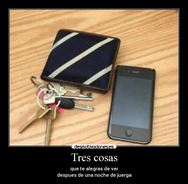 Tres cosas -
