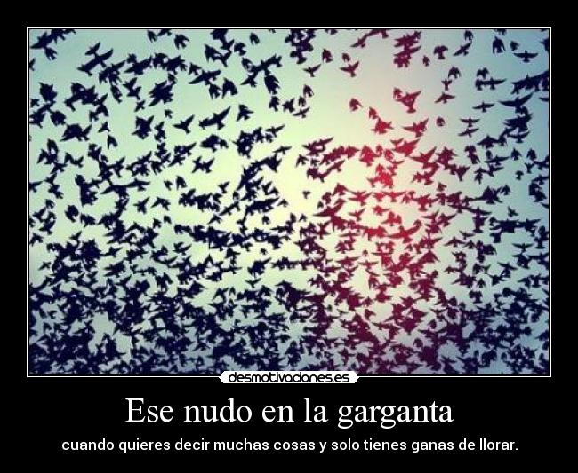 Ese nudo en la garganta - 