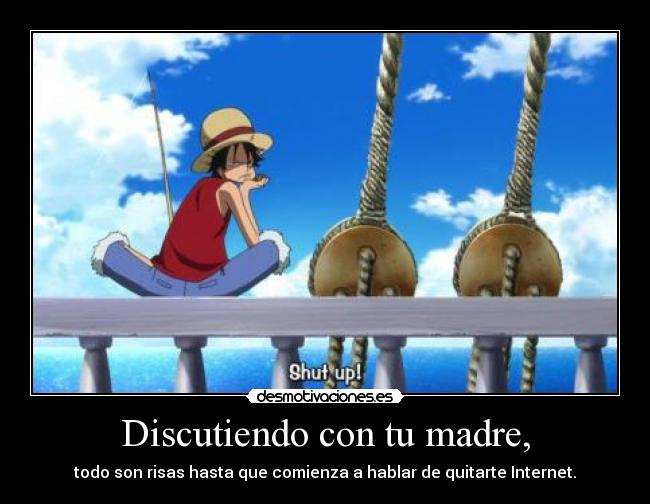 carteles madre one piece luffy anime manga madres desmotivaciones