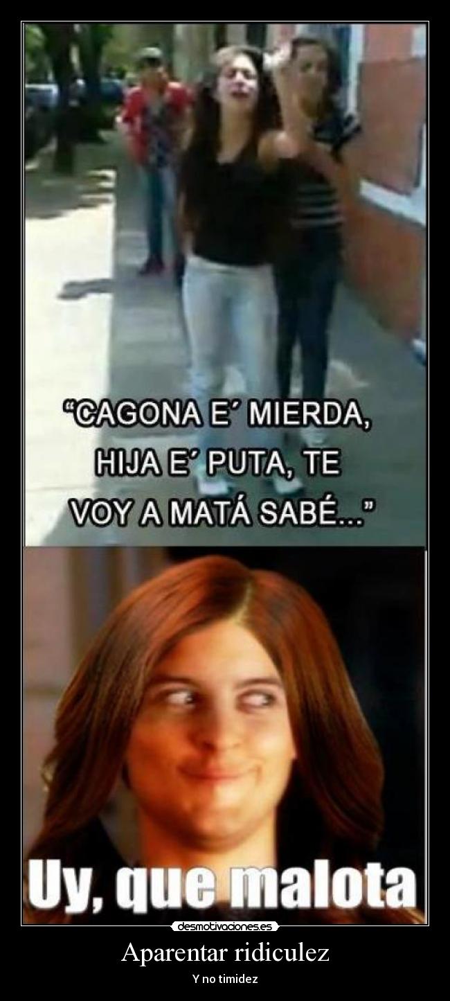 Aparentar ridiculez -