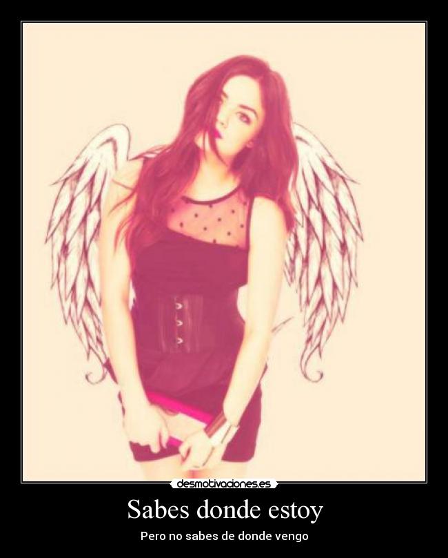 Sabes donde estoy - Pero no sabes de donde vengo