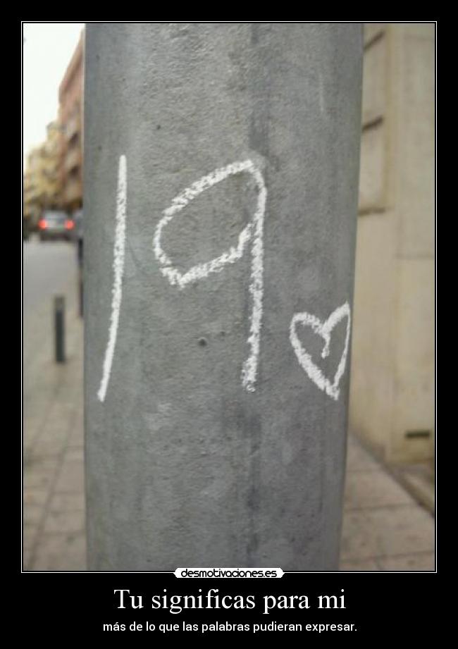Tu significas para mi -