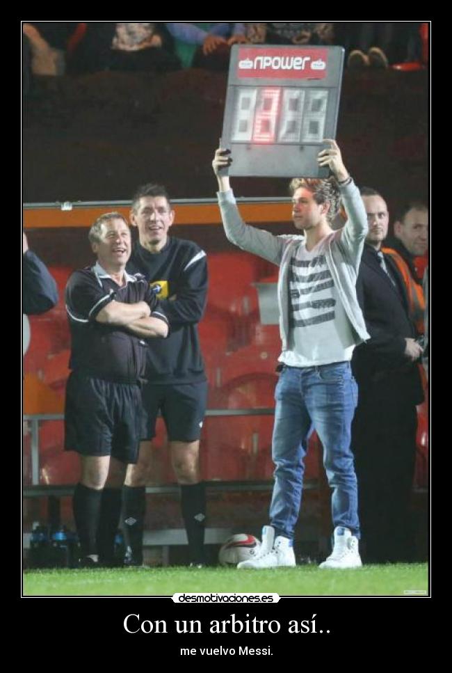 carteles niall horan messi desmotivaciones