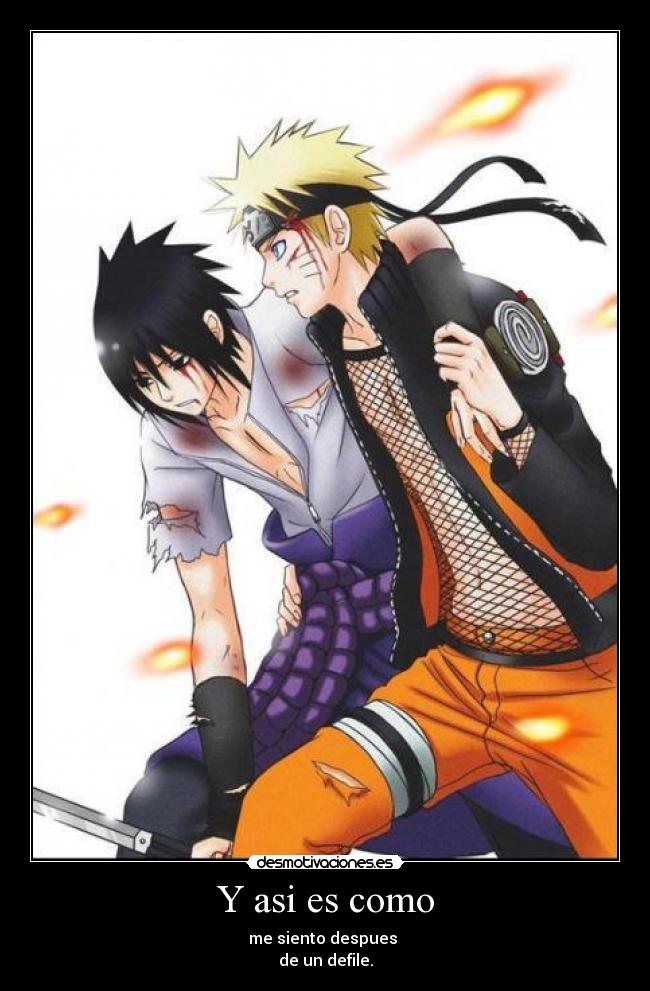 Y asi es como - me siento despues 
de un defile.