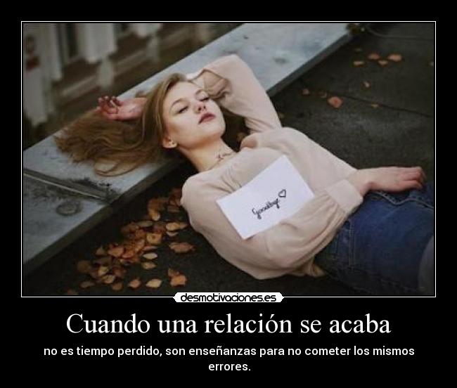 Cuando una relación se acaba -