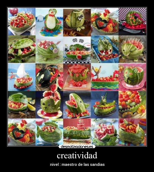creatividad - nivel : maestro de las sandias