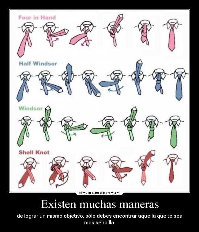 Existen muchas maneras -