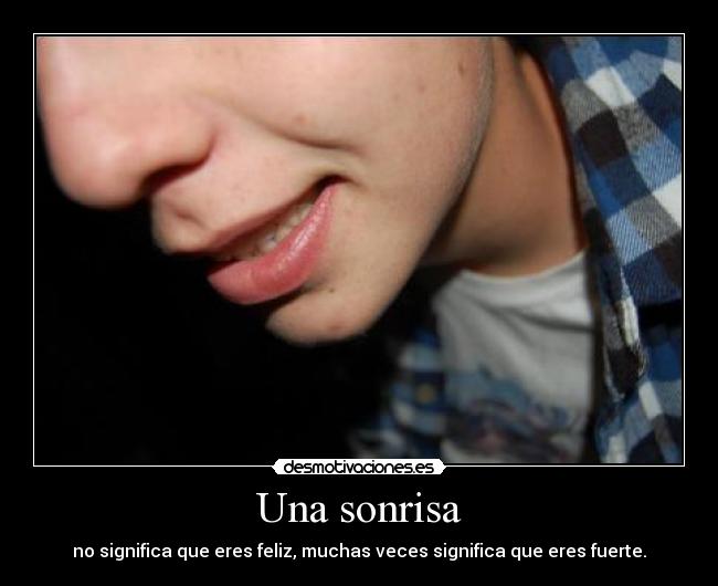 Una sonrisa -