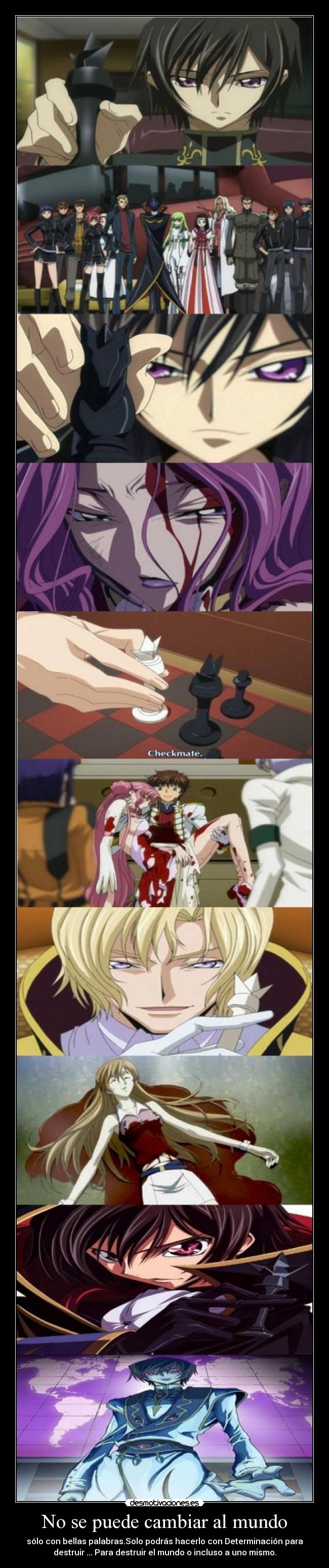 carteles mundo code geass zero schneizel britannia dominacion mundial lelouch murio murio cornelia desmotivaciones