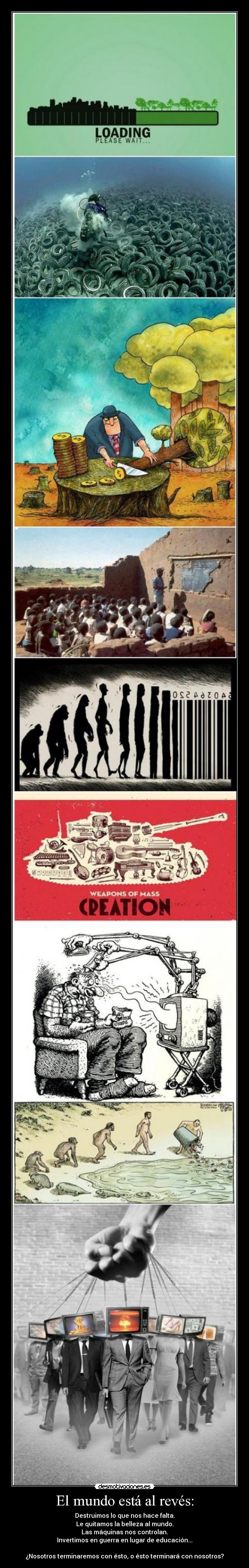 El mundo está al revés: -