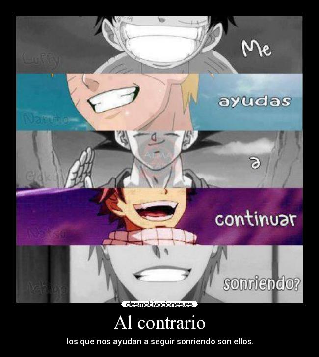 carteles anime manga otaku fairy tail natsu bleach ichigo one piece luffy naruto shippuden dragon ball goku desmotivaciones