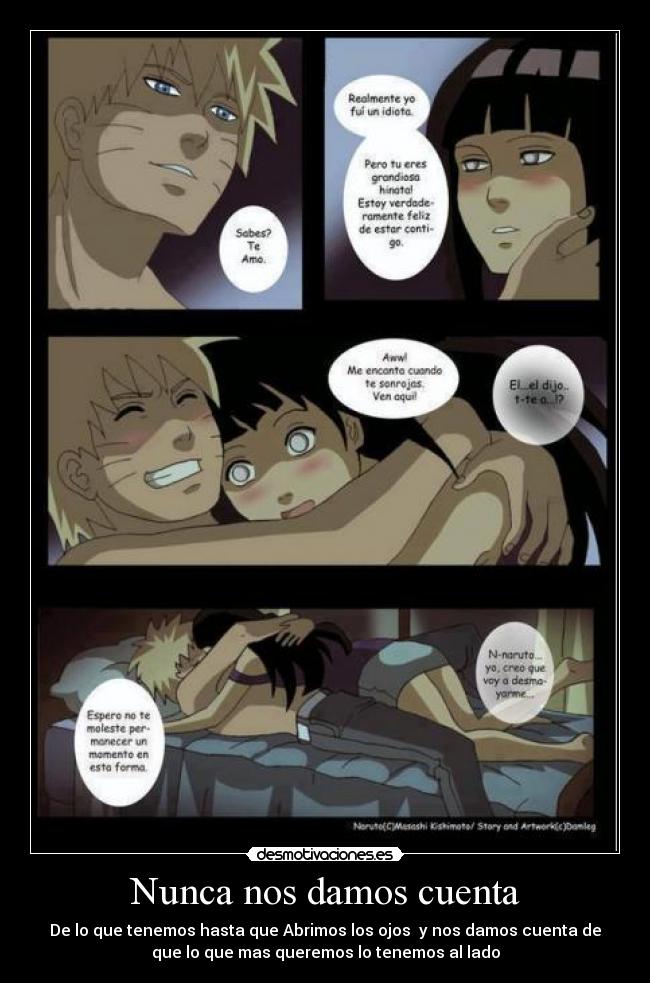 Nunca nos damos cuenta -