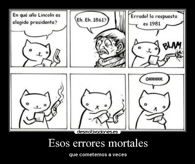 Esos errores mortales - 