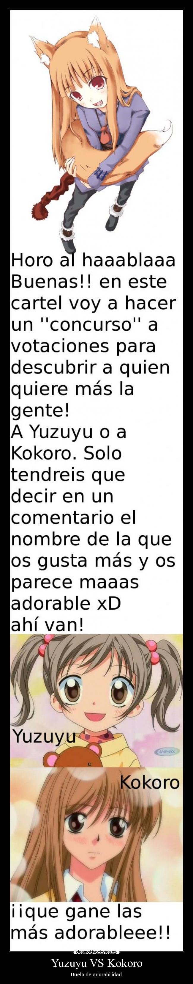 Yuzuyu VS Kokoro - Duelo de adorabilidad.