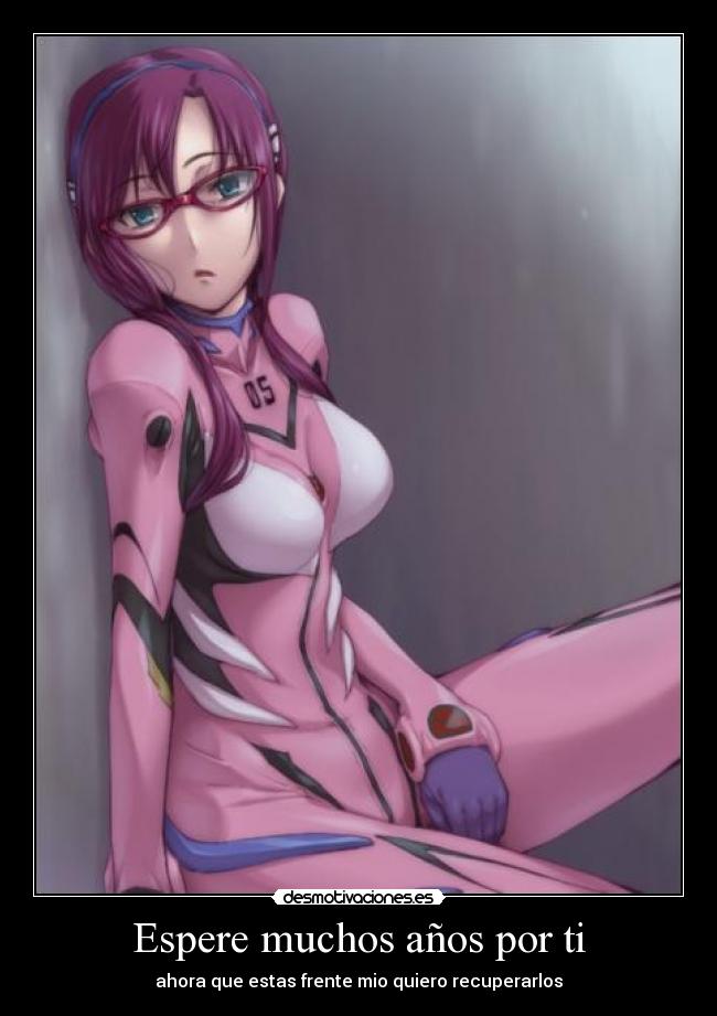 carteles anime neon genesis evangelion mari illustrious makinami desmotivaciones