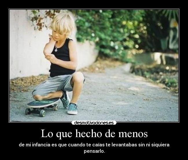 Lo que hecho de menos -